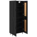 vidaXL Highboard 2 ks Čierny dub 69,5 x 34 x 180 cm Kompozitné drevo