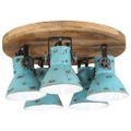 vidaXL Stropná lampa 25 W šmuhovaná modrá 50x50x25 cm E27