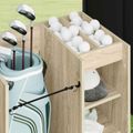 vidaXL Golfová skriňa s kolesom Sonoma dub 65 x 45 x 98 cm