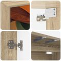 vidaXL Nástenný TV kabinet BONN 69 x 33 x 40 cm Dub sonoma
