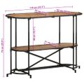 vidaXL Konzolový stolík 110x42x76 cm masívne akáciové drevo