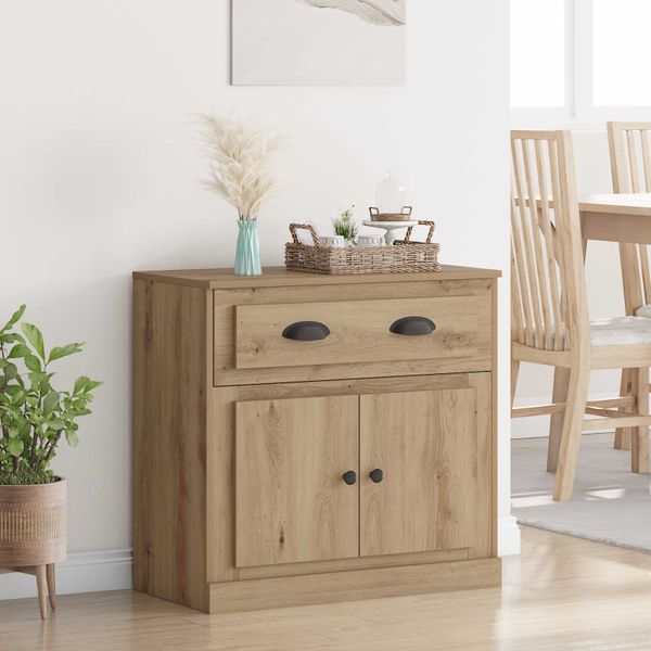 vidaXL Highboard Remeselný dub 70 x 35,5 x 67,5 cm Kompozitné drevo