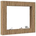 VidaXL 8 dielna súprava nástennej TV skrinky Artisan Oak