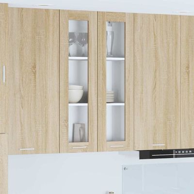 vidaXL Závesná skrinka Sonoma dub 60 x 31 x 100 cm Kompozitné drevo