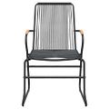 vidaXL Záhradné stoličky 2 ks čierne 58x59x85,5 cm PVC ratan