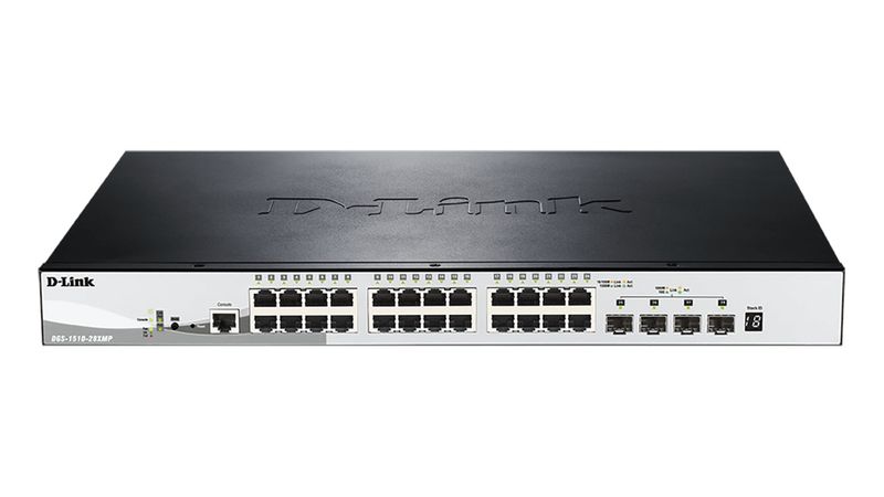 D-Link DGS-1510-28XMP 28-Port Gigabit Stackable POE Smart Managed Switch 4x 10G SFP+