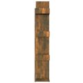 vidaXL Knižnica dymový dub 86x25,5x140 cm spracované drevo