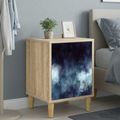 vidaXL Nočný stolík RAALTE 2 ks Dub sonoma 36 x 33 x 50 cm