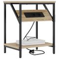 vidaXL Nočný stolík 2 ks Sonoma dub 38 x 30 x 48 cm Kompozitné drevo