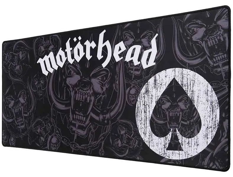 Motorhead herní podložka XXL/ 90 x 40 cm podložka pod myš XXL, 90 × 40 cm, Motörhead, mikrotexturovaný povrch, protiskluzová základna, šité okraje