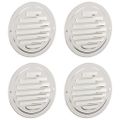 vidaXL Kryty vzduchových ventilátorov 4 ks Strieborná 100 mm