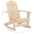 vidaXL Záhradná hojdacia stolička Adirondack jedľový masív