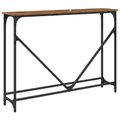 vidaXL Konzolový stôl Staré drevo 102 x 23 x 75 cm Kompozitné drevo