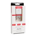 Sieťová nabíjačka MX ALFA 20W PD+QC, USB-A+C biela TTT
