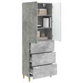 vidaXL Sada skríň 2 ks 66 x 34,5 x 90 cm Kompozitné drevo