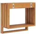 vidaXL Nástenný vešiak na uteráky 35x20x35 cm tíkový masív