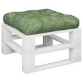 vidaXL Poduška na paletovú pohovku listový vzor 58x58x10 cm látka