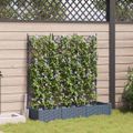 vidaXL Záhradný kvetináč 3 ks Svetlosivá 120 x 40 x 125,5 cm PP
