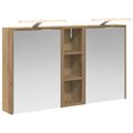 vidaXL Set kabinetov do kúpeľne 3 ks 106 x 16 x 62,5 cm