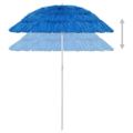vidaXL Plážový slnečník Hawaii, modrý 180 cm