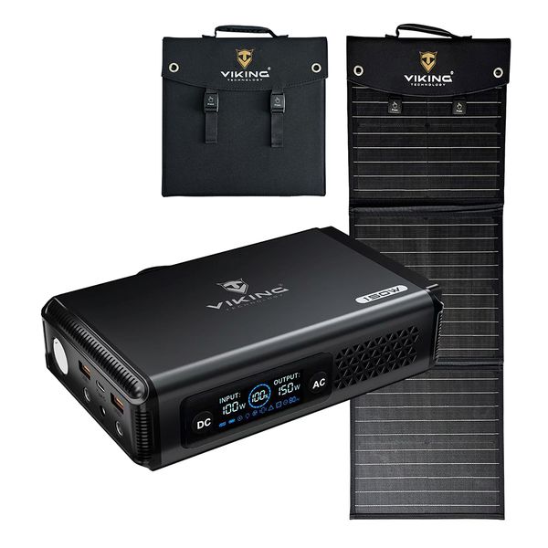 Set batériový generátor Viking VALI150 a solárny panel Viking L60 PD