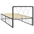 vidaXL Posteľný rám sivý 90x200 cm kovový