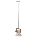 vidaXL Industriálna závesná lampa 25 W strieborná 19 cm okrúhla E27