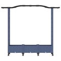 vidaXL Vyvýšený záhon s mriežkou a strechou Sivá 169 x 40 x 129 cm PP