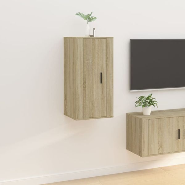 vidaXL Nástenná TV skrinka dub sonoma 40x34,5x80 cm