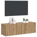 vidaXL Nástenná TV skrinka dub artisan 100x30x30 cm kompozitné drevo