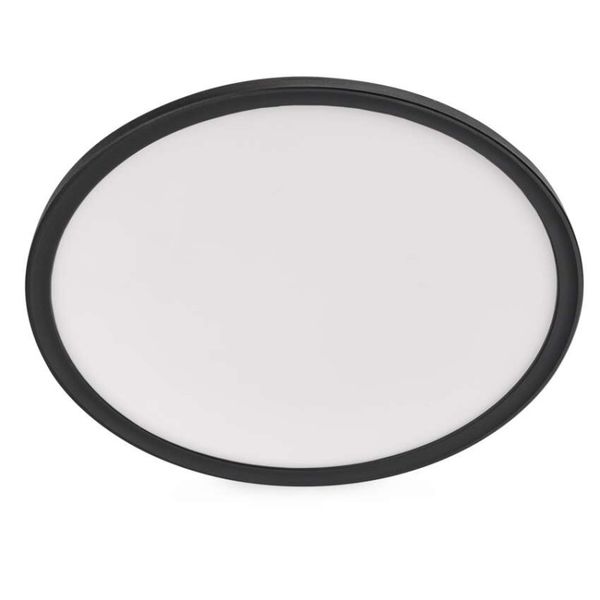 LED prisadené svietidlo FLORI okrúhle, čierné, 22W, neutrálna biela