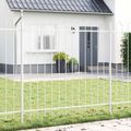 vidaXL Záhradný plot WOERDEN 2 ks 3,4 x 1,2 m Práškovaná oceľ Biela