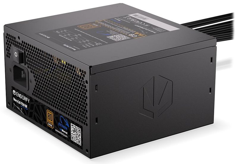 Endorfy zdroj Vero L6 Bronze 750W / ATX3.1 / 120mm / 80 Plus Bronze Zdroj, ATX 3.1, 750W, aktivní PFC, 120mm ventilátor, PCIe 5.1, Cybenetics Silver, 80PLUS Bronze