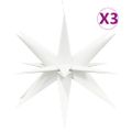 vidaXL Vianočné svetlá s LED 3 ks skladacie biele 100 cm