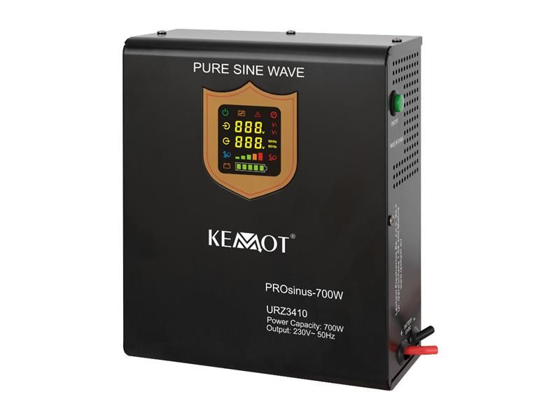Zdroj záložný KEMOT PROsinus-1000 12V 230V 1000VA 700W Black nástenný