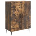 vidaXL Servírovacia skriňa Dymový dub 66 x 34,5 x 89,5 cm