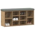 vidaXL Lavička na topánky Artisan Dub 102x32x50 cm Konštrukčné drevo