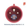 Zásuvka s premennou fázou 13313 IP44/400V/32A/5P 6h