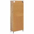vidaXL Highboard 2 ks Remeselný dub 69,5 x 32,5 x 180 cm
