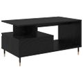 vidaXL Konferenčný stolík Čierny dub 90 x 49 x 45 cm Kompozitné drevo