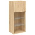 vidaXL TV skrinky s LED svetlami 2 ks dub sonoma 40,5x30x90 cm