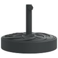 vidaXL Podstavec pod slnečník pre Ø38/48 mm tyče 25 kg kruh