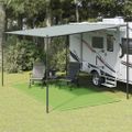 vidaXL Stanový koberec svetlozelený 200x400 cm HDPE
