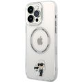 Puzdro Karl Lagerfeld pre iPhone 13 Pro Max 6,7" KLHMP13XHNKCIT priehľadné tvrdé puzdro Magsafe IML NFT Karl & Choupette