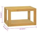 vidaXL Nástenná kúpeľňová skrinka 60x45x35 cm masívne teakové drevo