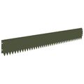 vidaXL Obrubník trávnika 30 ks 103 x 15 cm Oceľ Olivovo zelená