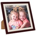 vidaXL Fotorámiky na stenu alebo stôl 5 ks tmavočervené 40x40 cm