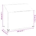 vidaXL Kryty na záhradnú lavicu 2ks 8 očiek 160x70x70/88 cm polyetylén