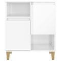 vidaXL Komody 3 ks lesklé biele 60x35x70 cm kompozitné drevo