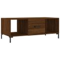 vidaXL Konferenčný stolík hnedý dub 102x50x40 cm kompozitné drevo